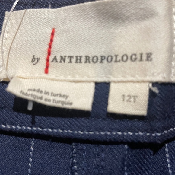 Brand New Anthropologie Menswear-Inspired Pinstriped Wide Leg Culottes - Picture 9 of 16